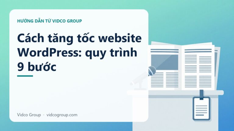 Cách tăng tốc website WordPress: quy trình 9 bước