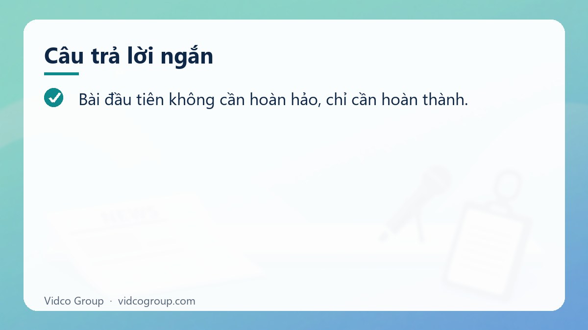 Câu trả lời ngắn: Cách viết blog cá nhân cho người mới