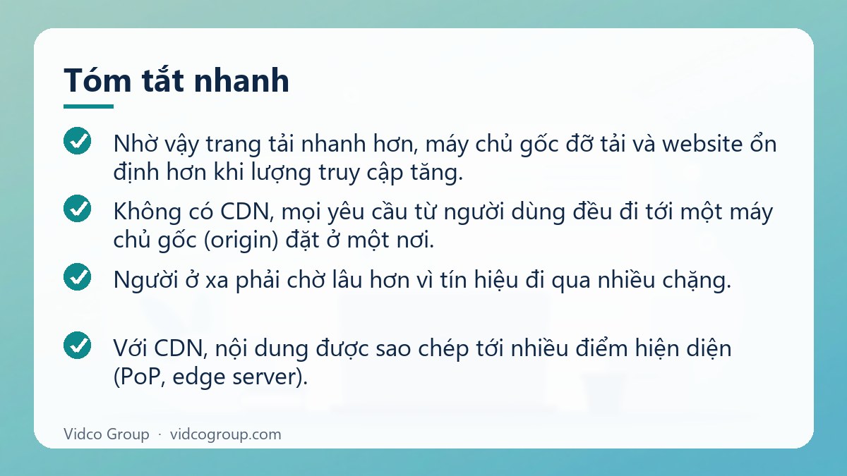 Tóm tắt nhanh: CDN là gì