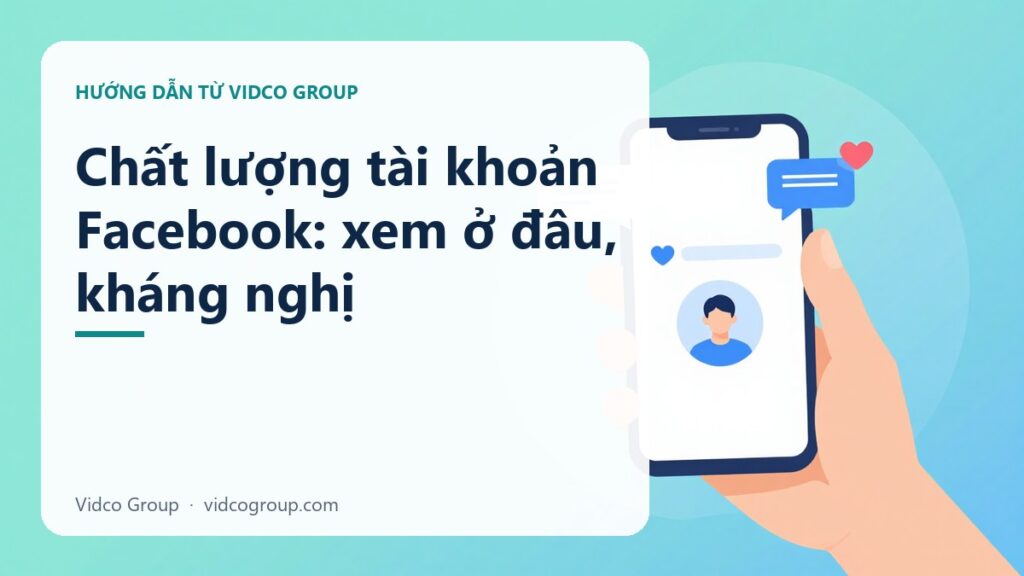 Chất Lượng Tài Khoản Facebook: Đọc Đúng Account Quality