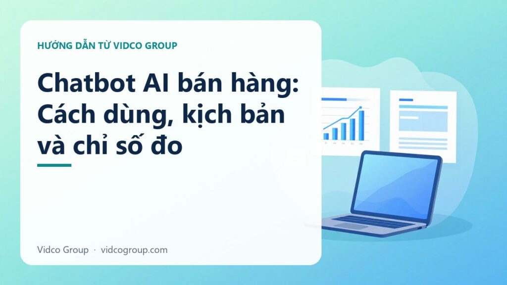 Chatbot AI bán hàng: Cách dùng, kịch bản và chỉ số đo
