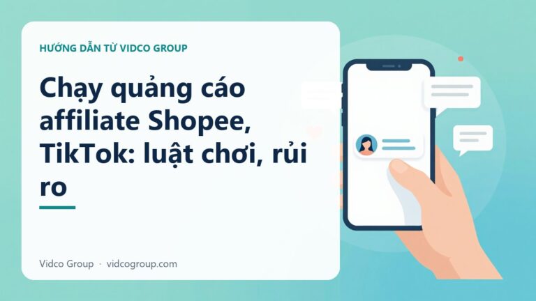Chạy quảng cáo affiliate Shopee, TikTok: điều khoản, chính sách trang đích và Luật Quảng cáo 2025