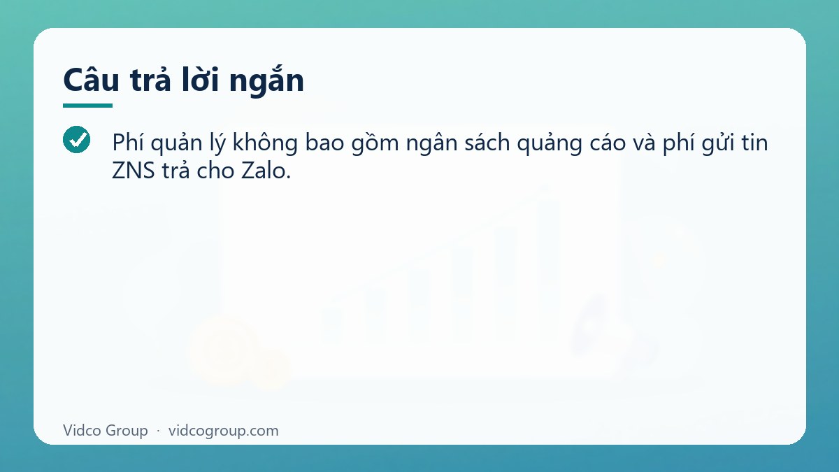 Câu trả lời ngắn: Dịch Vụ Chạy Quảng Cáo Zalo — Zalo Ads, Zalo OA Và ZNS