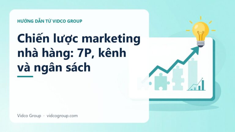Chiến lược marketing nhà hàng: 7P, kênh và ngân sách