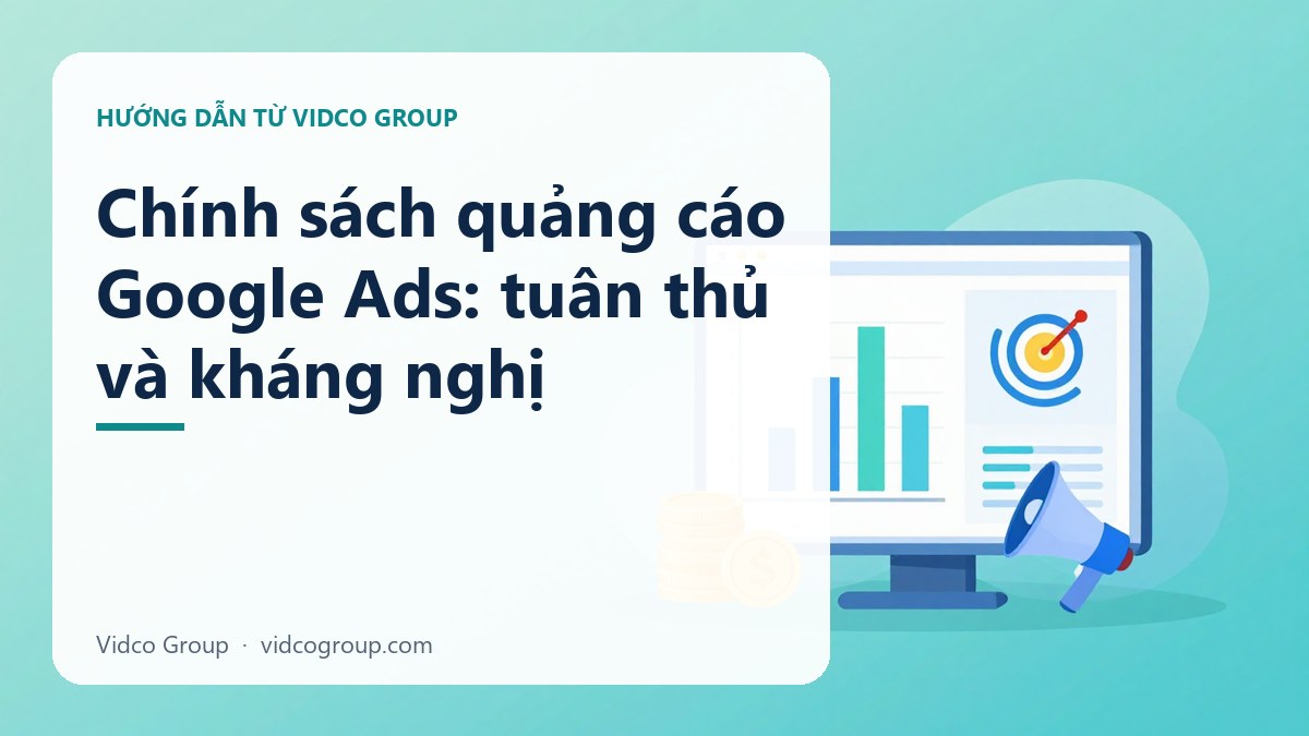 Hình minh họa: Chính sách quảng cáo Google Ads: tuân thủ và kháng nghị