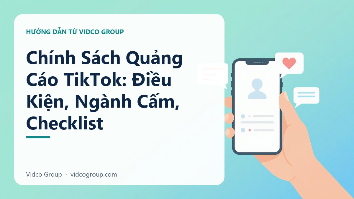 Chính Sách Quảng Cáo TikTok: Điều Kiện, Ngành Cấm, Checklist