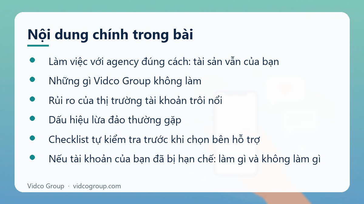 Nội dung chính: Cho thuê tài khoản quảng cáo Facebook