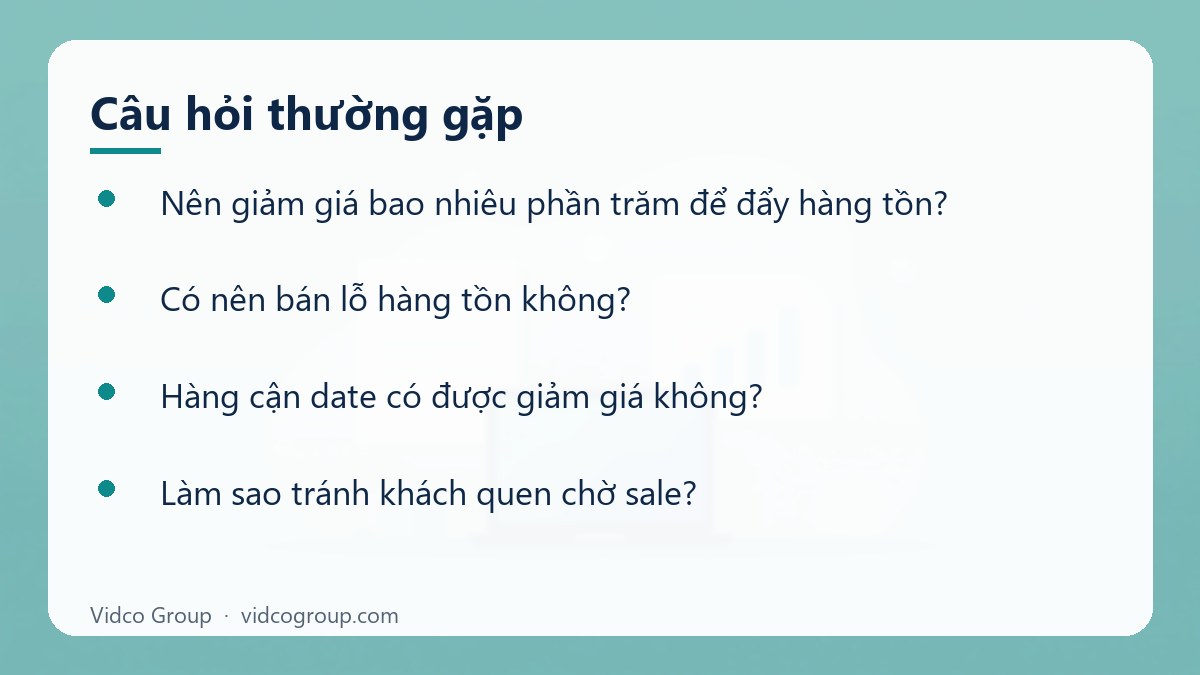 Một số câu hỏi thường gặp về Chương trình khuyến mãi đẩy hàng tồn kho đúng quy định