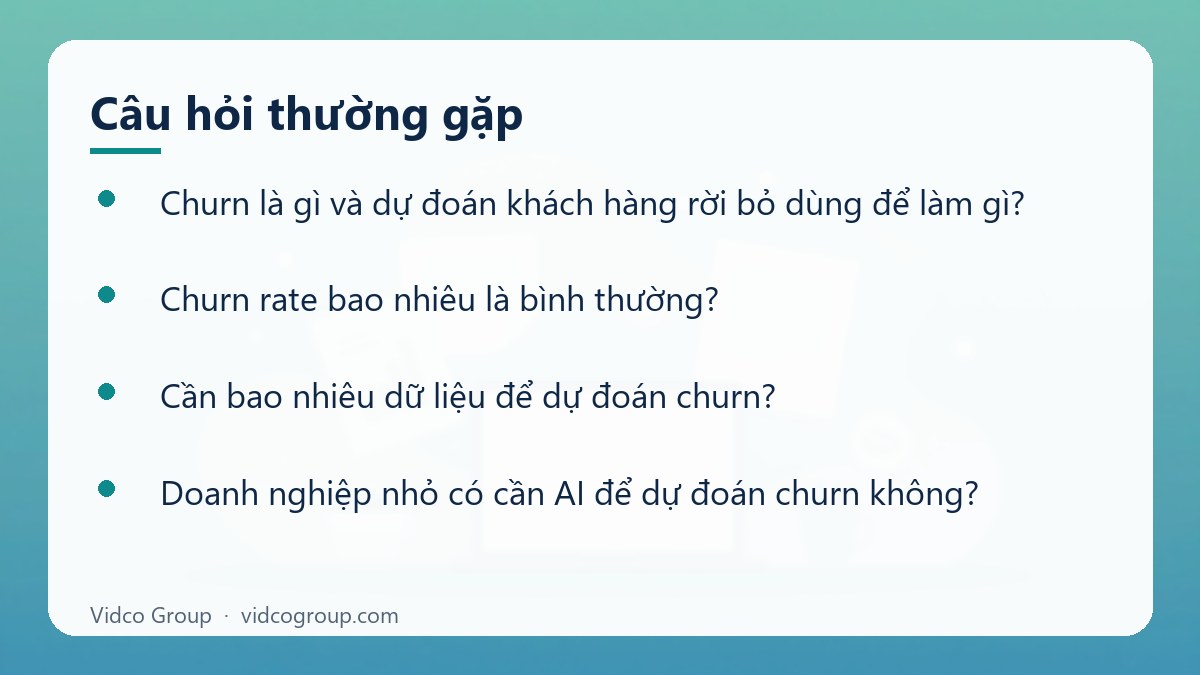Một số câu hỏi thường gặp về Churn là gì