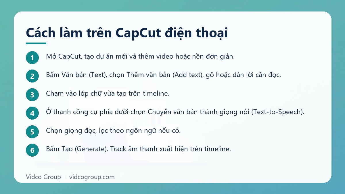 Các bước: Cách làm trên CapCut điện thoại