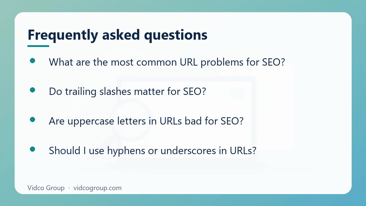Common questions about Common URL Problems in SEO and How to Fix Them