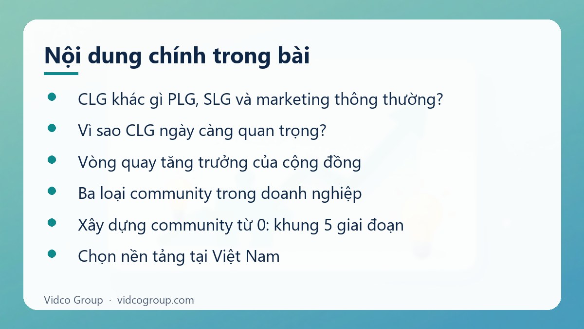 Nội dung chính: Community-led growth là gì