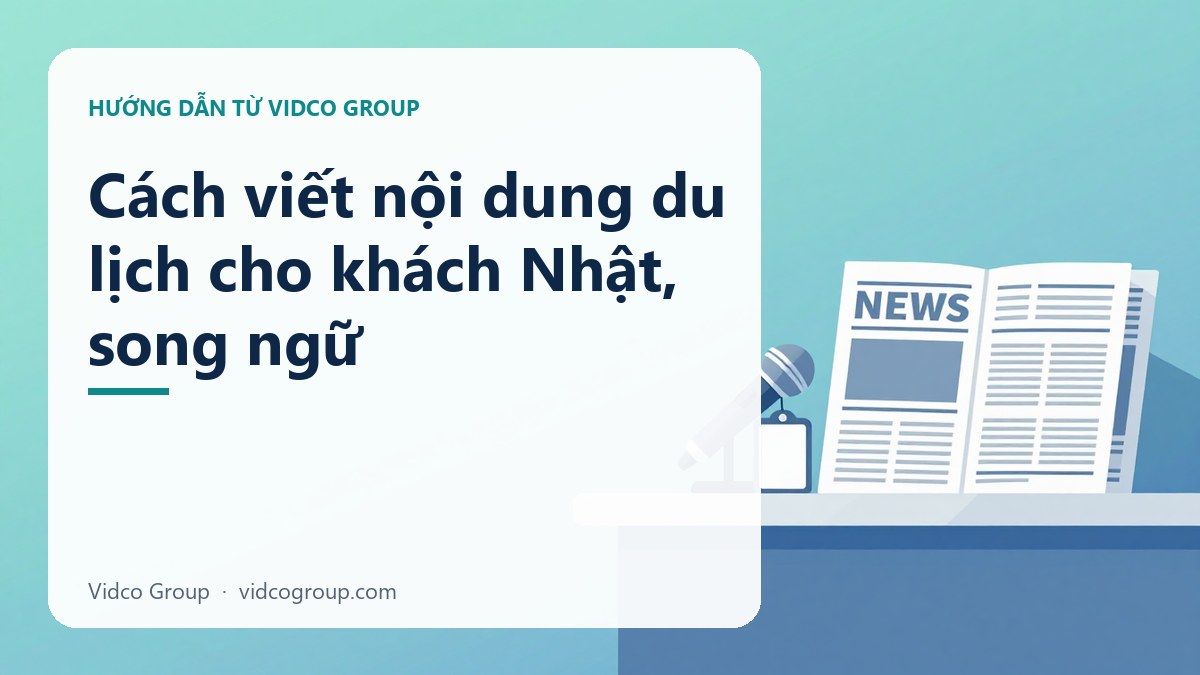 Hình minh họa: Cách viết nội dung du lịch cho khách Nhật, song ngữ