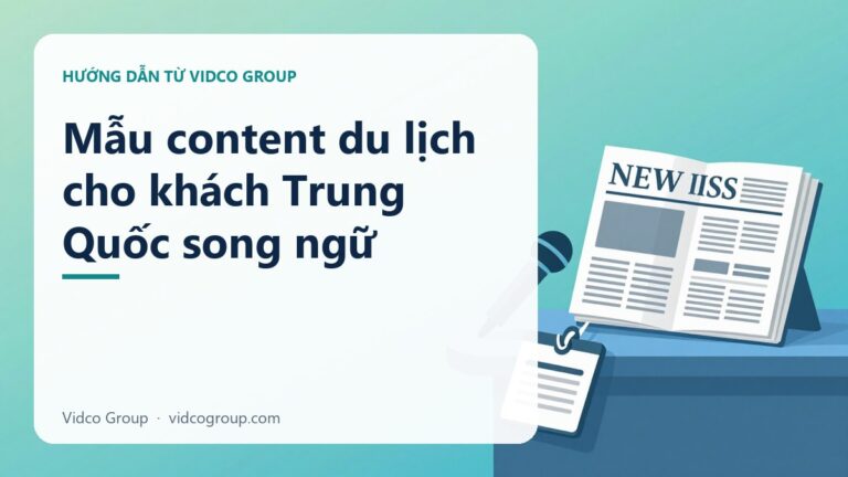 Mẫu content du lịch cho khách Trung Quốc song ngữ