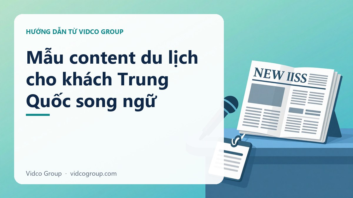 Hình minh họa: Mẫu content du lịch cho khách Trung Quốc song ngữ