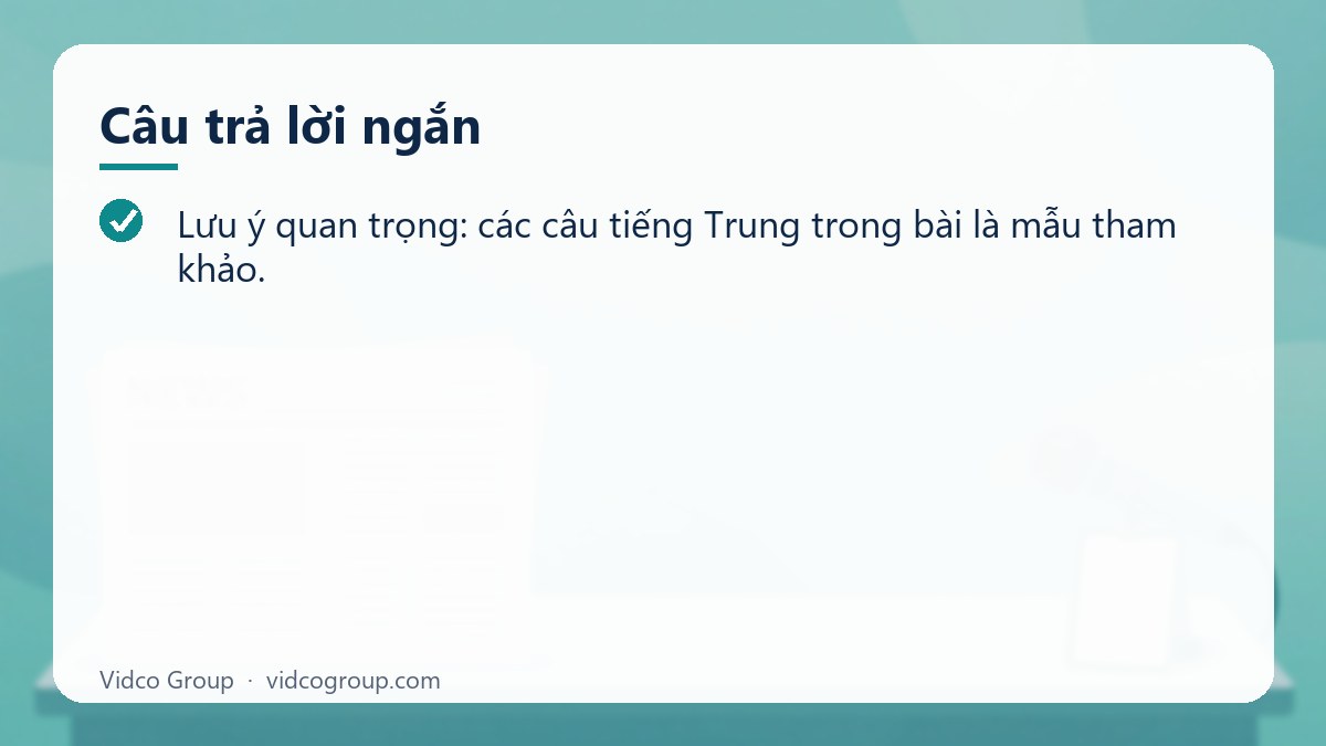 Câu trả lời ngắn: Mẫu content du lịch cho khách Trung Quốc song ngữ