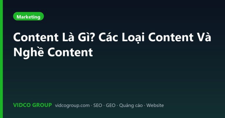 Content Là Gì? Các Loại Content Và Nghề Content