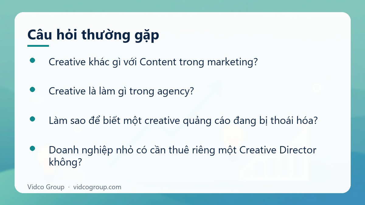 Một số câu hỏi thường gặp về Creative trong marketing là gì