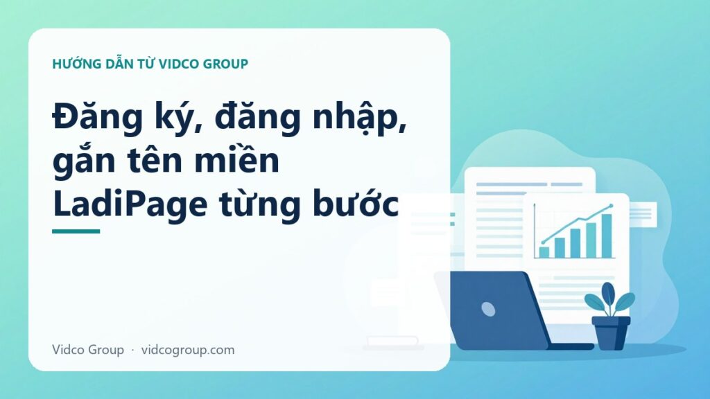 Đăng ký, đăng nhập, gắn tên miền LadiPage từng bước
