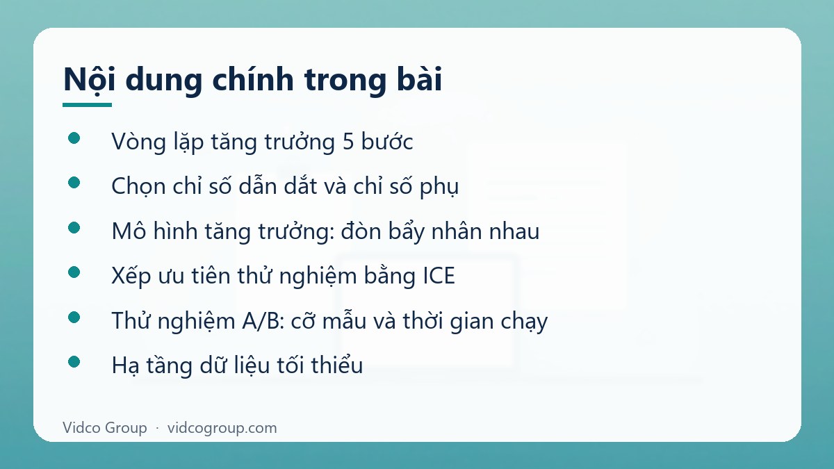 Nội dung chính: Data-driven growth là gì
