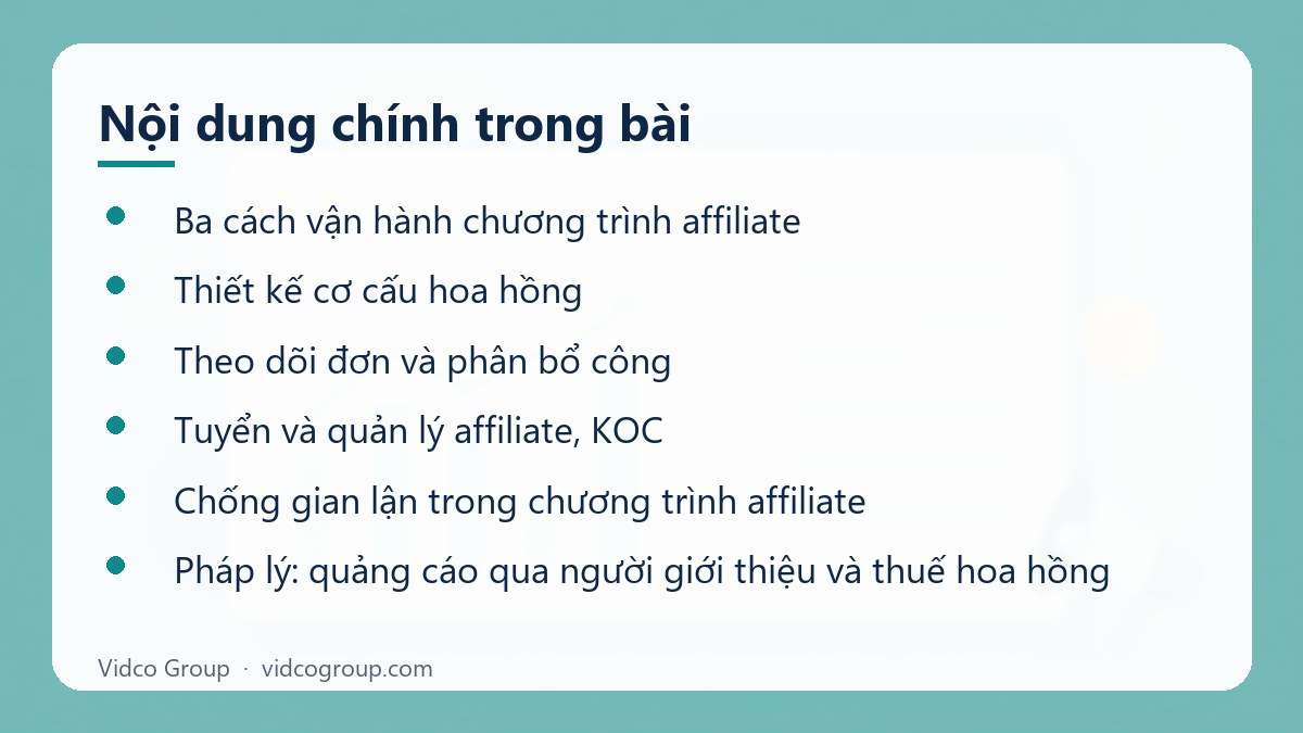 Nội dung chính: Dịch vụ affiliate marketing