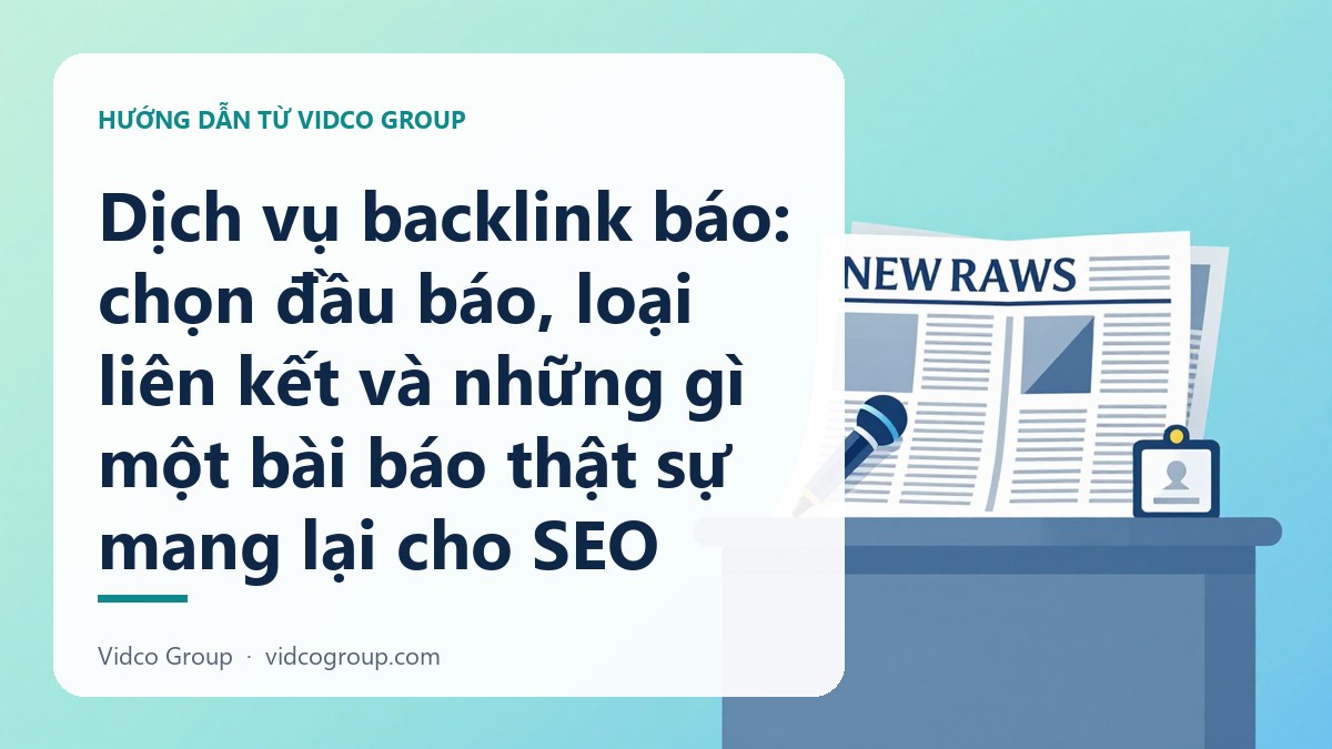 Dịch vụ backlink báo: chọn đầu báo, loại liên kết và những gì một bài báo thật sự mang lại cho SEO