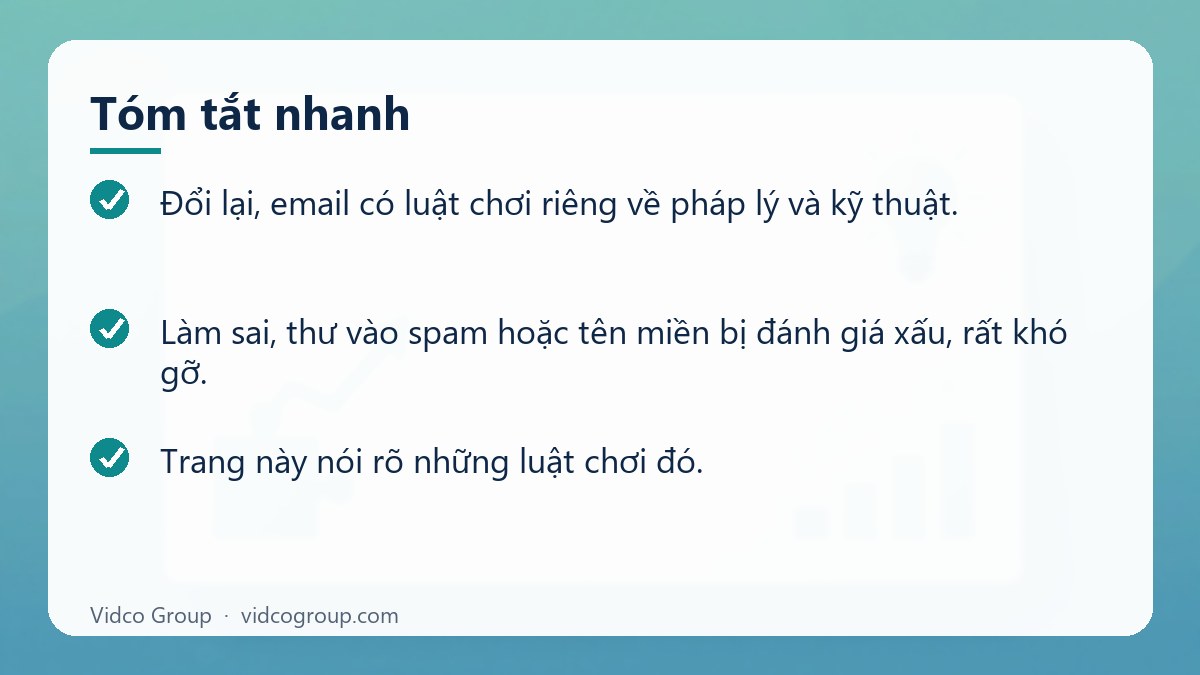 Tóm tắt nhanh: Dịch vụ email marketing và automation