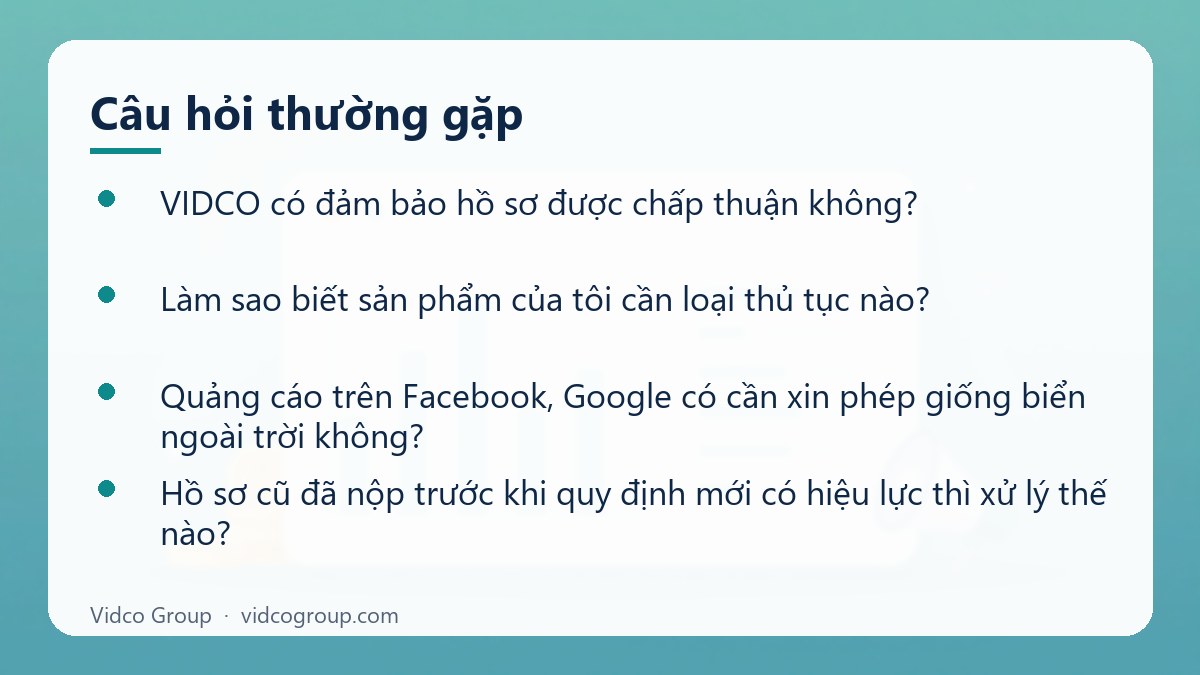 Một số câu hỏi thường gặp về Dịch vụ giấy phép quảng cáo