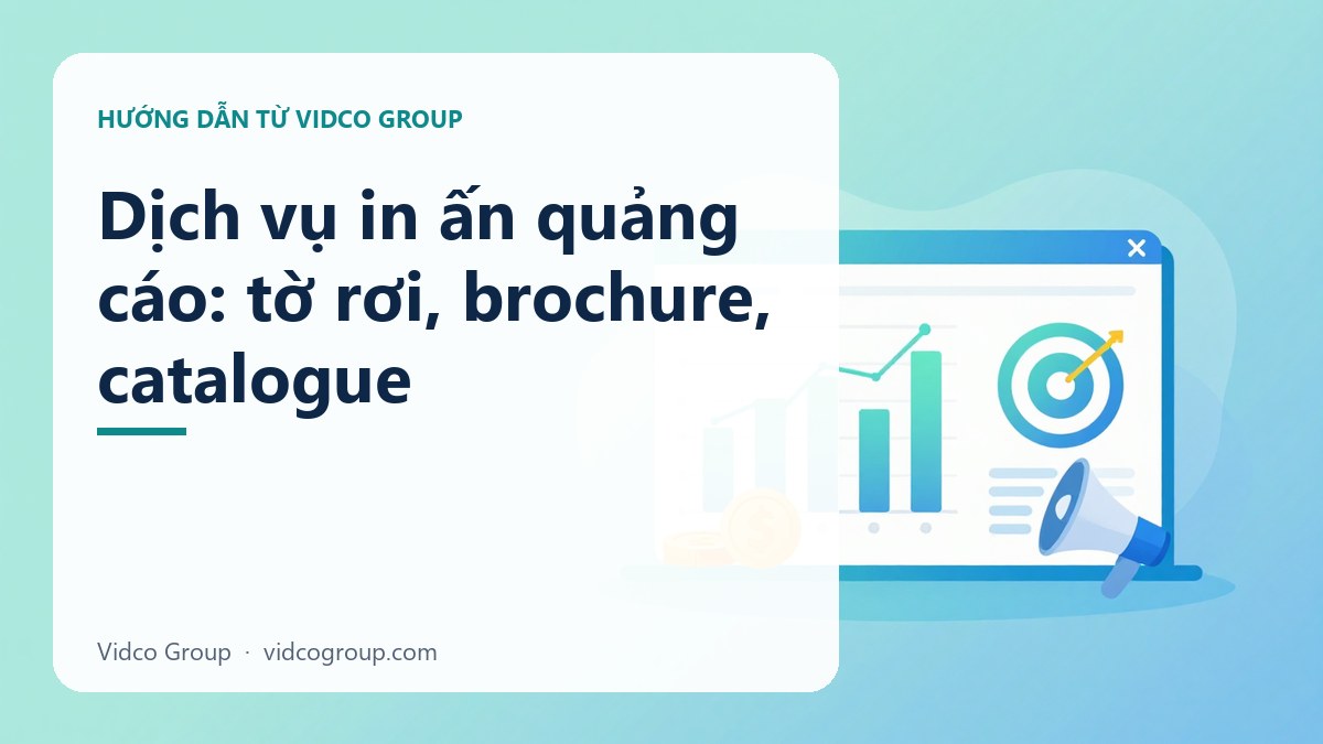 Dịch vụ in ấn quảng cáo: tờ rơi, brochure, catalogue