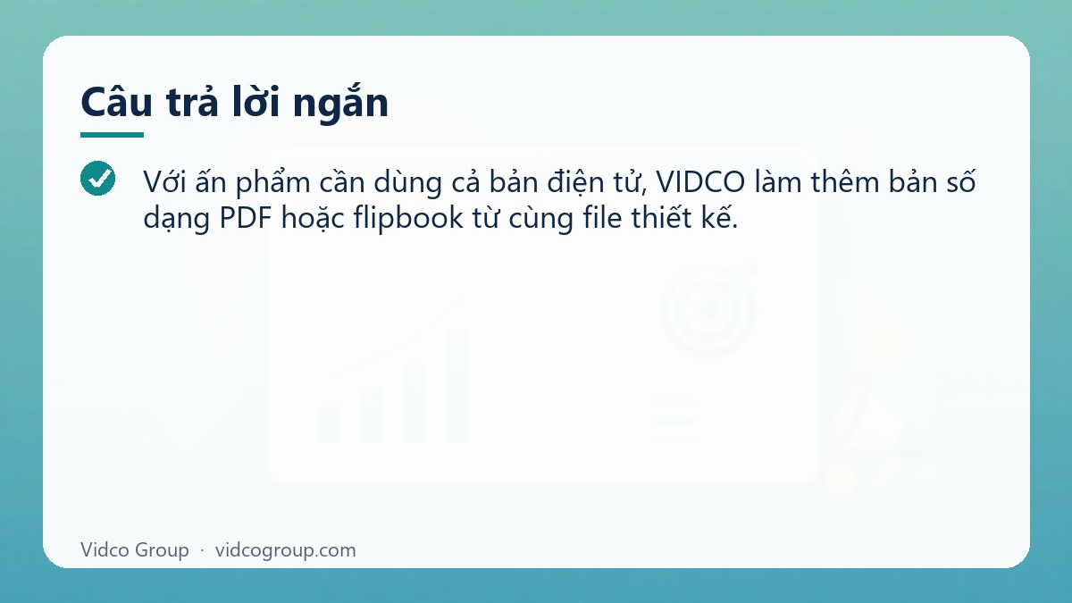 Câu trả lời ngắn: Dịch vụ in ấn quảng cáo