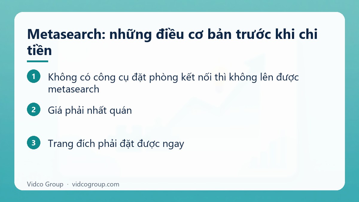 Các bước: Metasearch: những điều cơ bản trước khi chi tiền