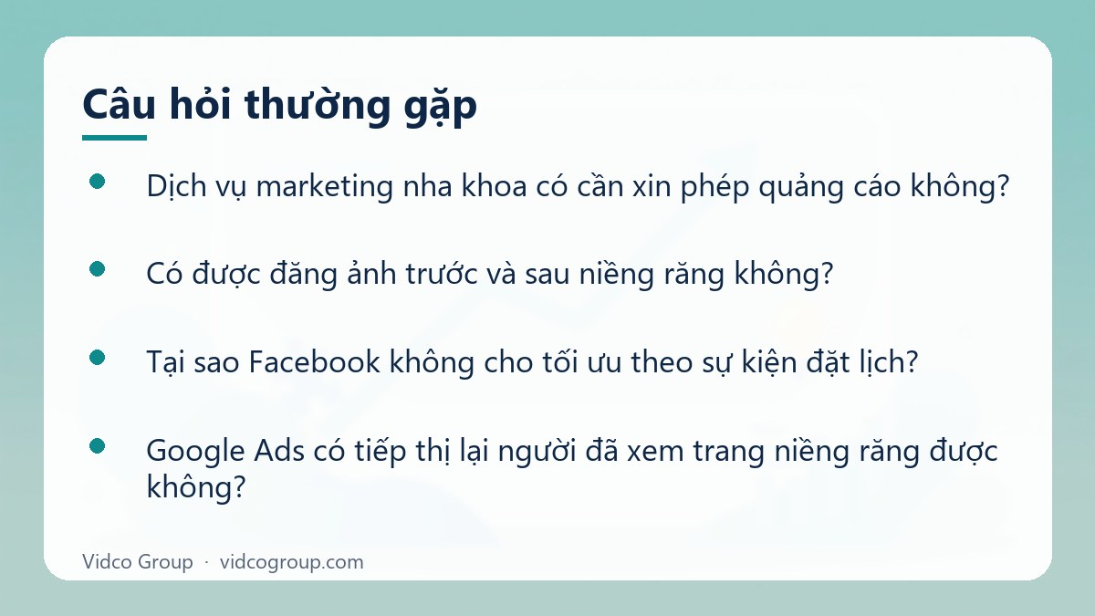 Một số câu hỏi thường gặp về Dịch vụ marketing nha khoa