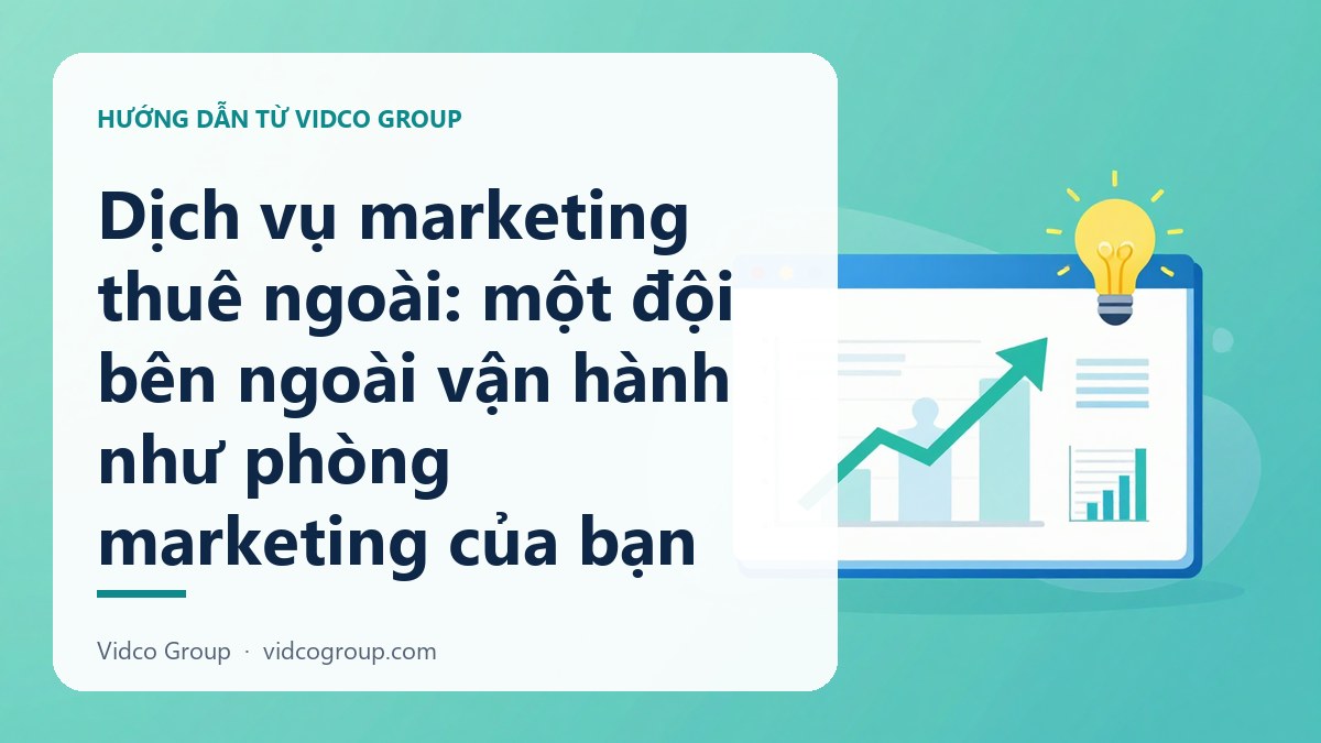 Hình minh họa: Dịch vụ marketing thuê ngoài: một đội bên ngoài vận hành như phòng marketing của bạn