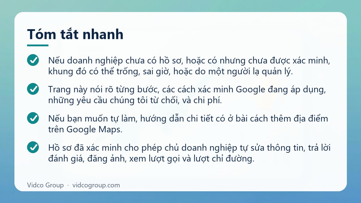 Tóm tắt nhanh: Dịch vụ tạo Google Maps