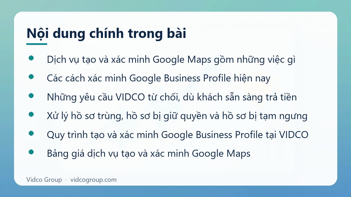 Nội dung chính: Dịch vụ tạo Google Maps