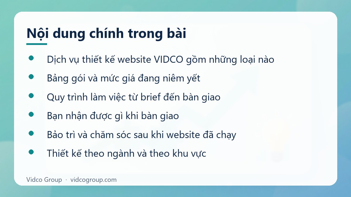 Nội dung chính: Dịch Vụ Thiết Kế Website Chuyên Nghiệp