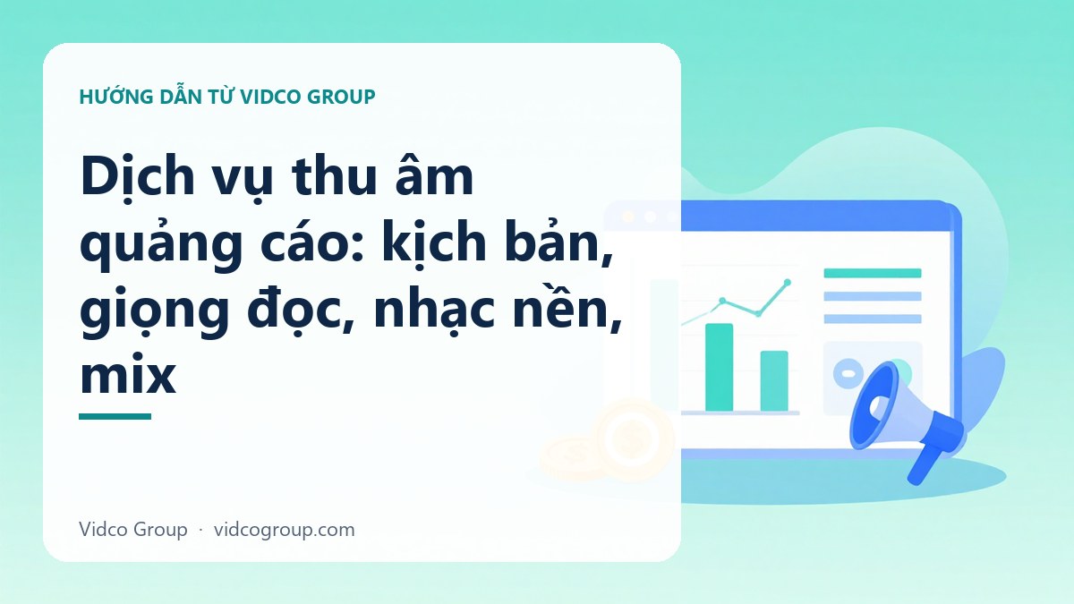 Hình minh họa: Dịch vụ thu âm quảng cáo: kịch bản, giọng đọc, nhạc nền, mix