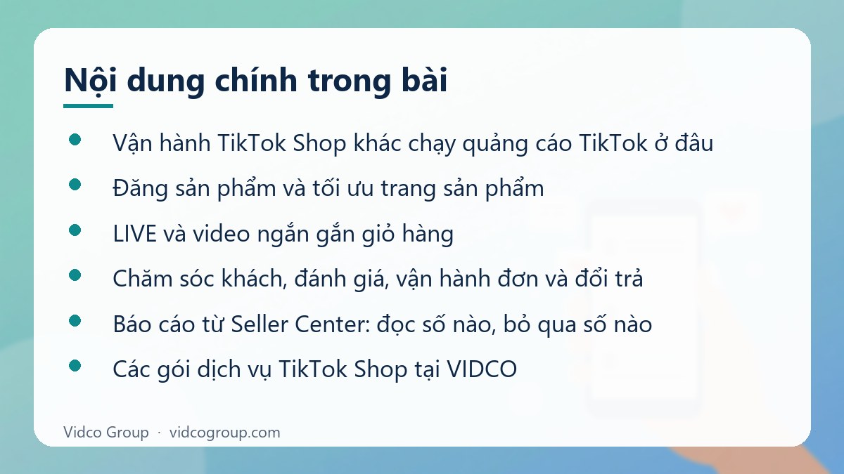 Nội dung chính: Dịch vụ TikTok Shop