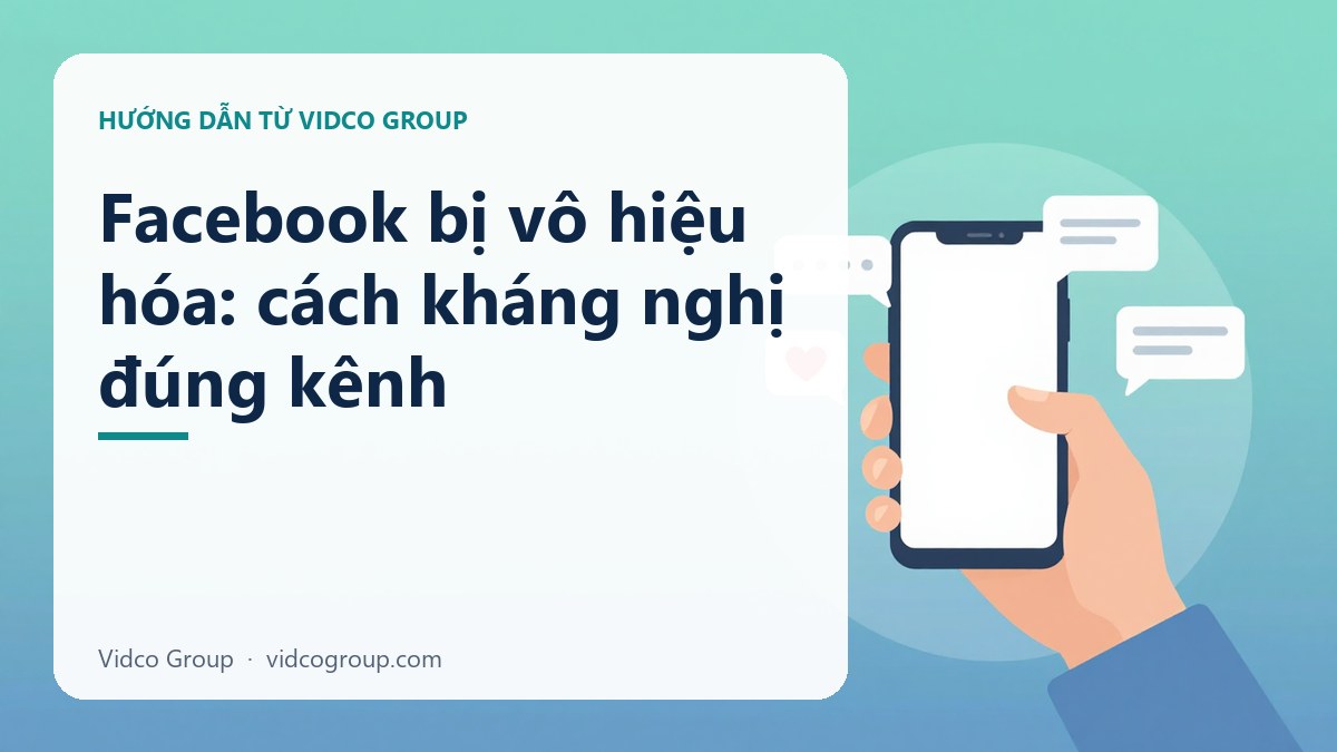 Facebook bị vô hiệu hóa: kháng nghị đúng kênh và tránh dịch vụ lấy lại tài khoản lừa đảo