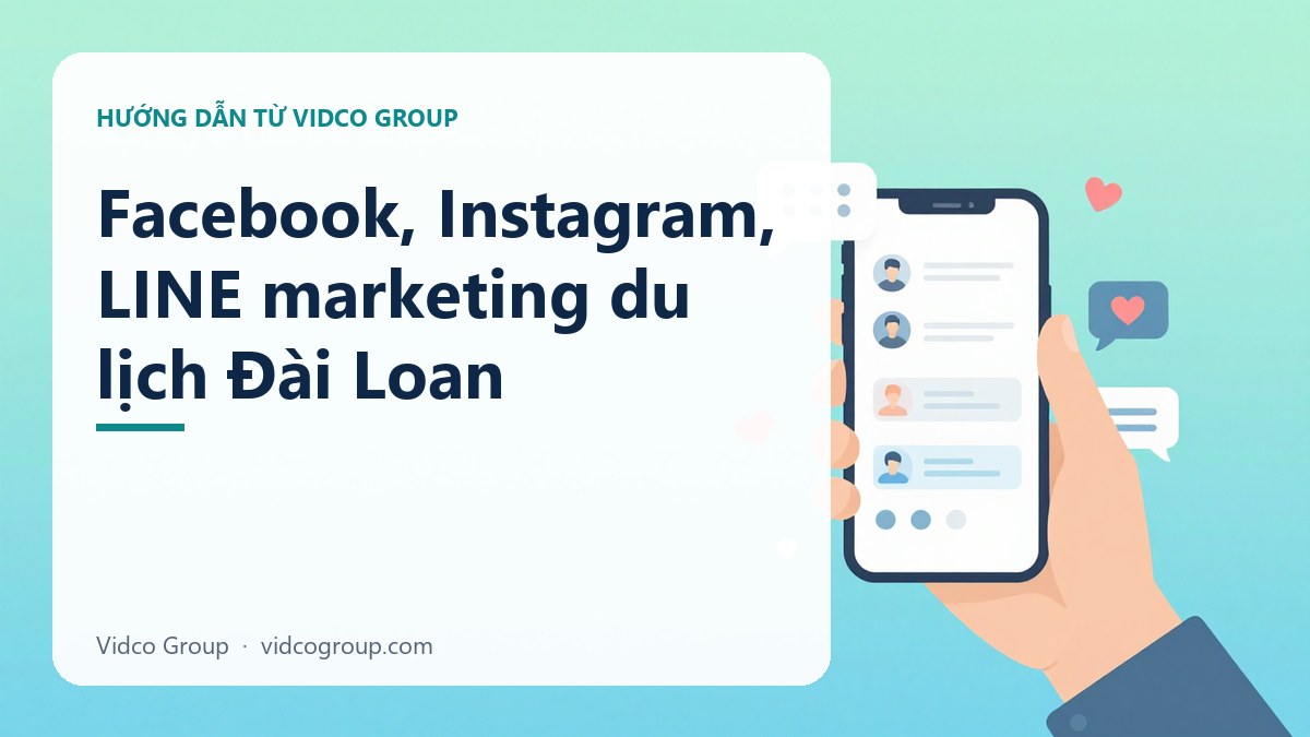 Facebook, Instagram, LINE marketing du lịch Đài Loan