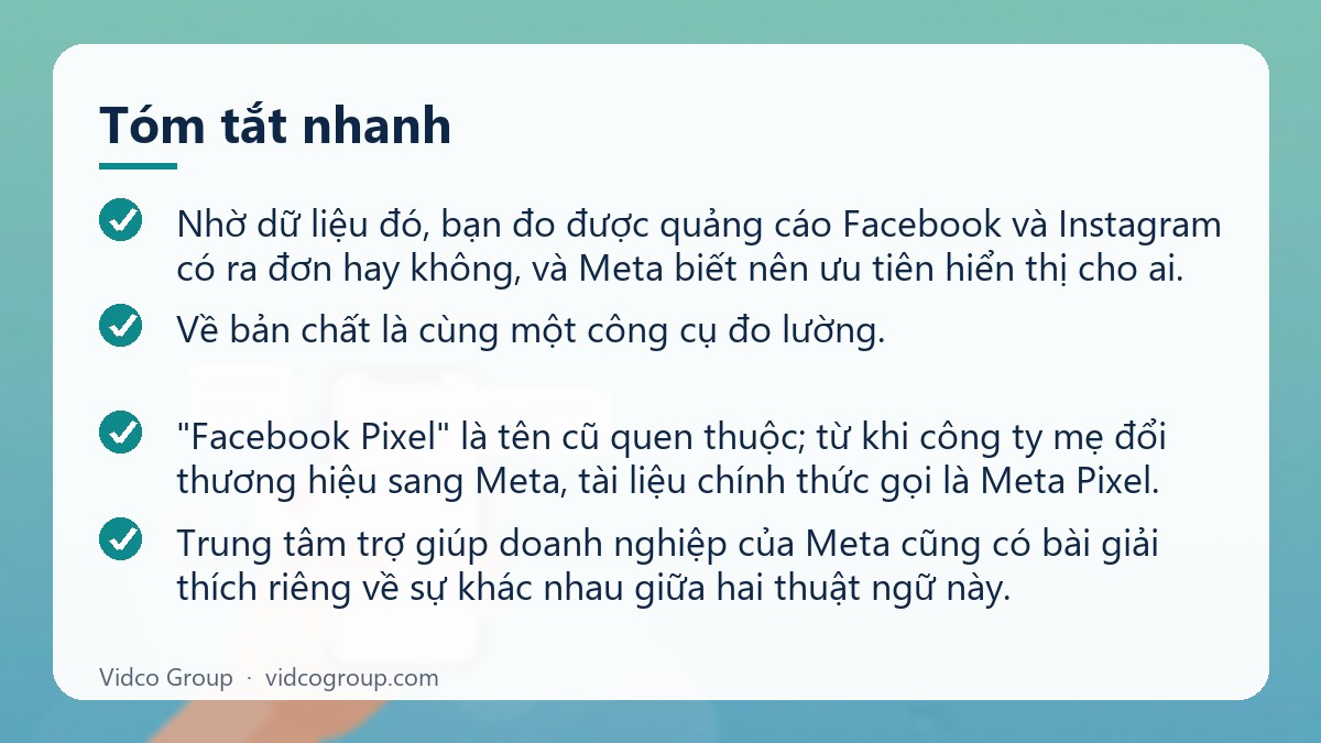 Tóm tắt nhanh: Facebook Pixel là gì