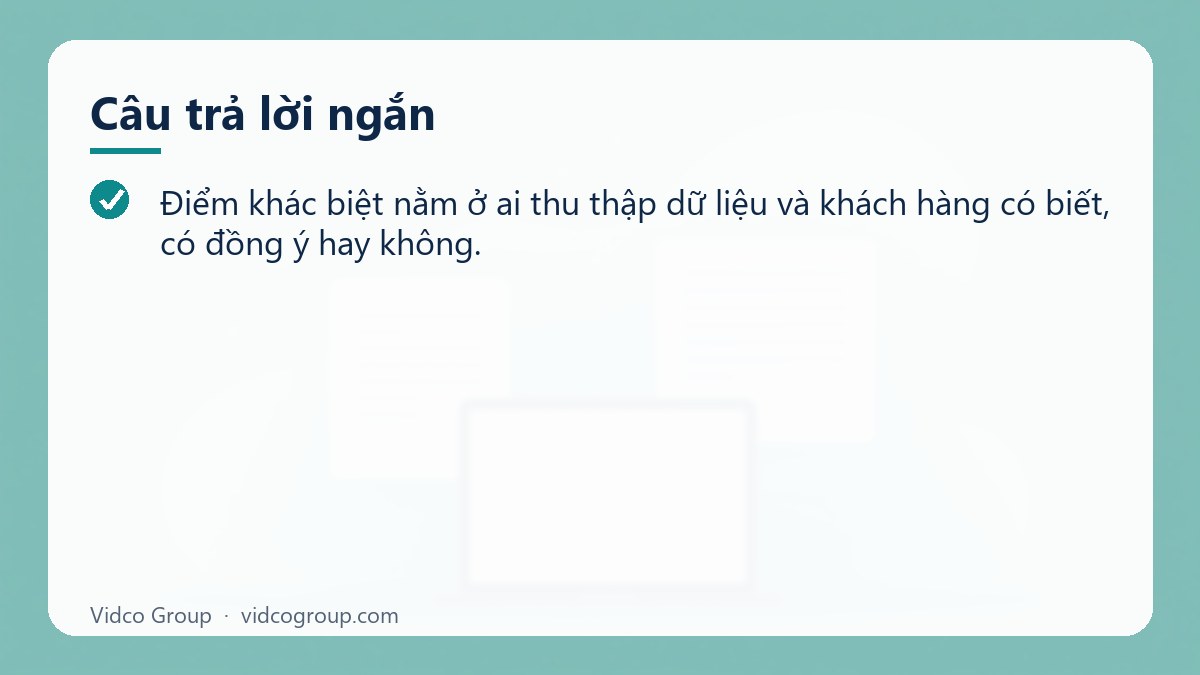 Câu trả lời ngắn: First-Party Data là gì