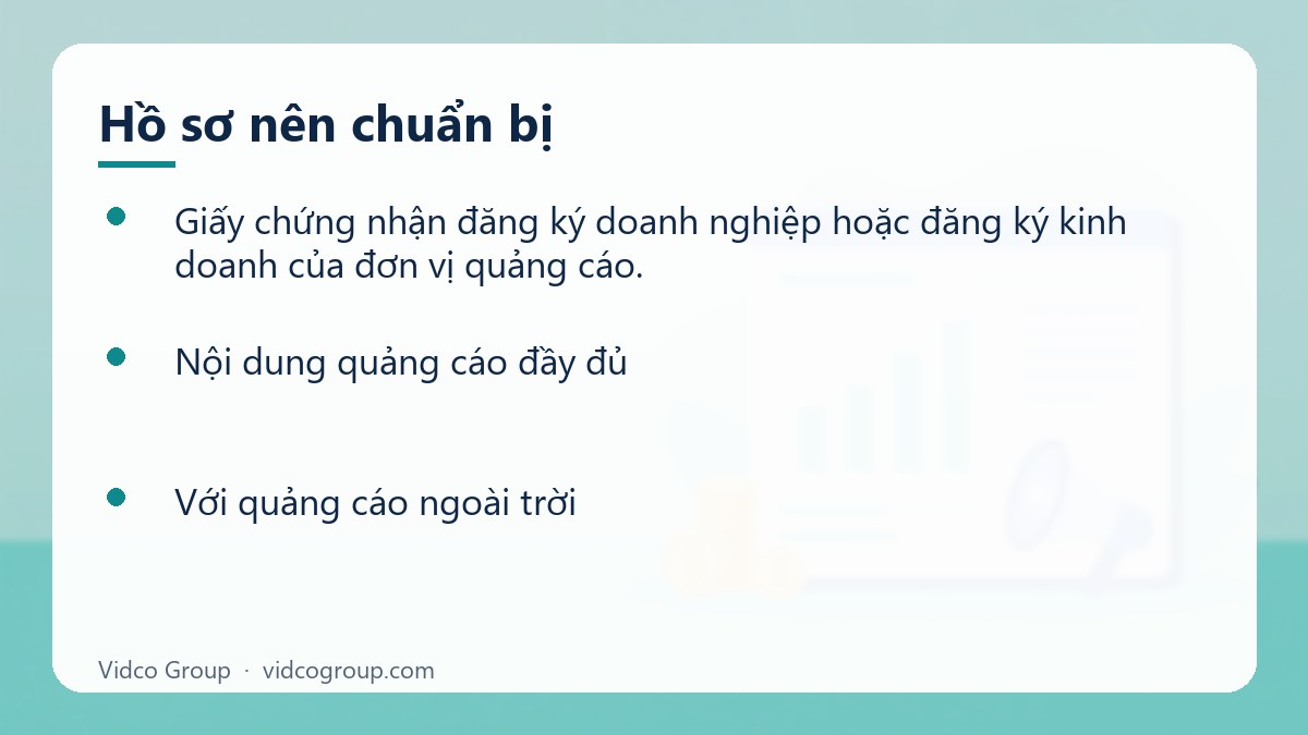Danh sách: Hồ sơ nên chuẩn bị
