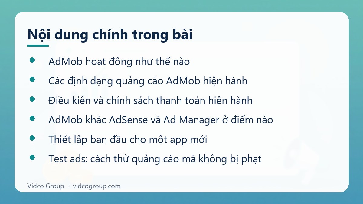 Nội dung chính: Google AdMob là gì