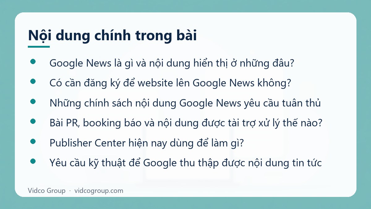 Nội dung chính: Google News Là Gì