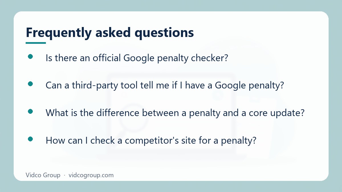 Common questions about Google Penalty Checker