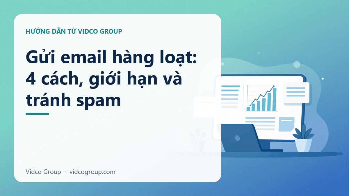 Gửi email hàng loạt: 4 cách, giới hạn và tránh spam
