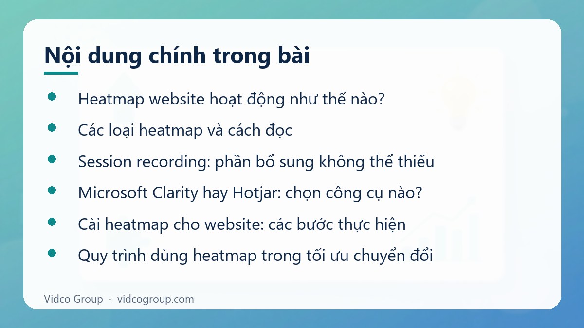 Nội dung chính: Heatmap website là gì