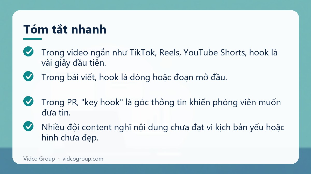 Tóm tắt nhanh: Hook là gì