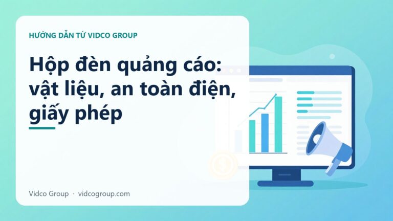 Hộp Đèn Quảng Cáo, Chữ Nổi: Chọn Vật Liệu Và Giấy Phép Cần Biết